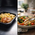 Comparaison entre repas faits maison livrés et plats industriels transformés