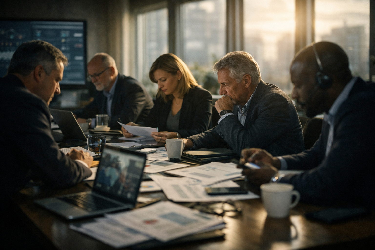 Cellule de crise activée lors des premières heures d’une gestion de crise en entreprise