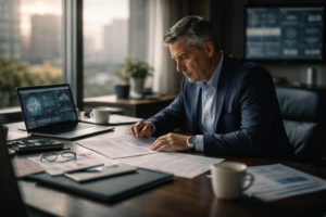 Dirigeant validant les faits avant de décider en situation de leadership de crise