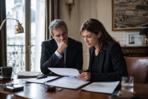 Avocat en négociation confidentielle accompagnant un dirigeant lors d’un litige familial