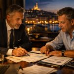 Avocat en droit des sociétés et fiscalité à Marseille préparant une transmission d’entreprise