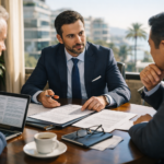 Avocat en droit des affaires accompagnant une négociation internationale avec dirigeants étrangers à Nice