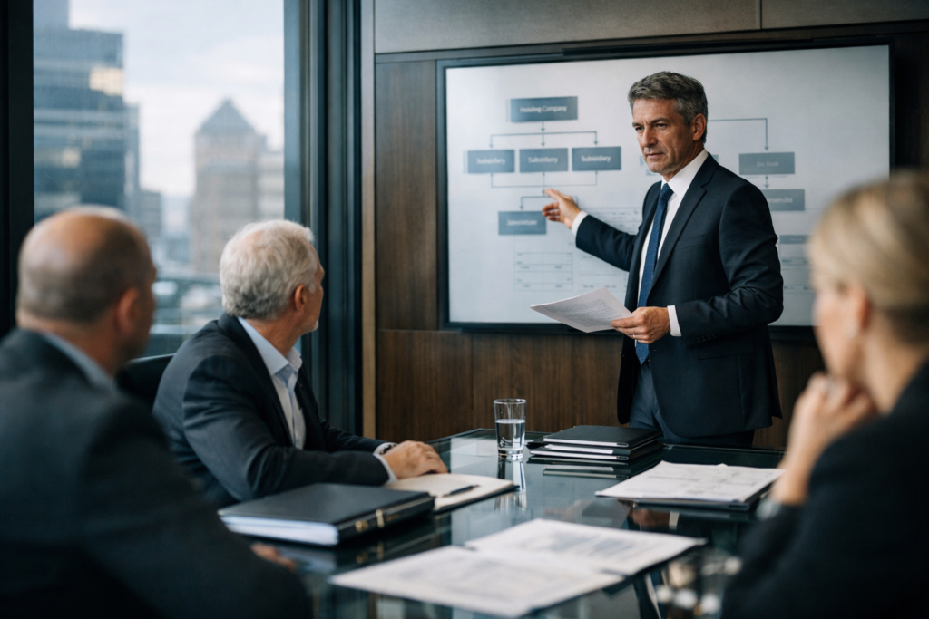 Avocats en droit des affaires et des sociétés à Lyon lors d’une réunion stratégique d’entreprise