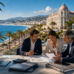 Experts-comptables en réunion sur la Promenade des Anglais à Nice