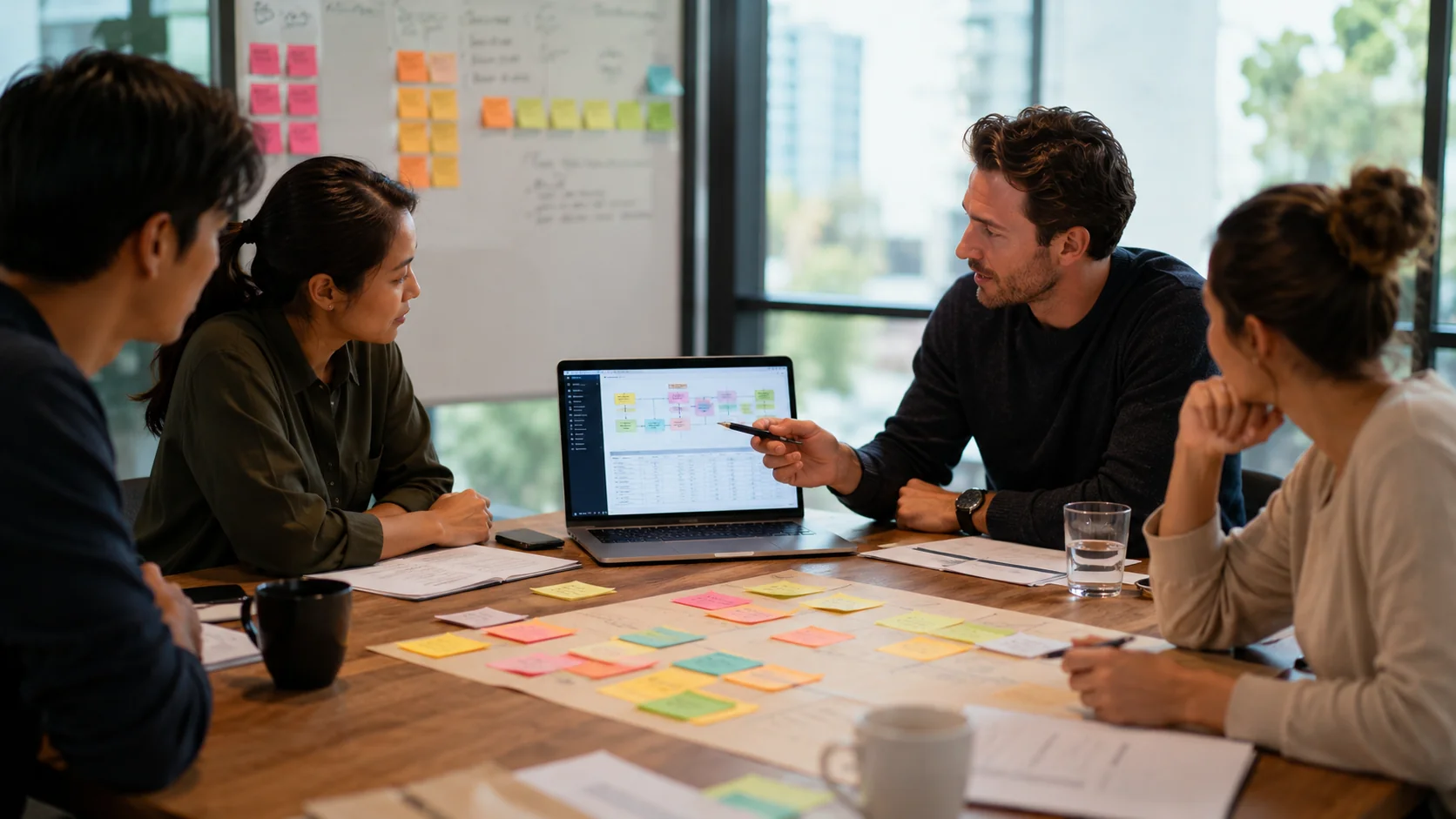 Consultant Zapier aidant une équipe à structurer une automatisation métier