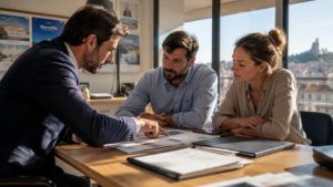 Courtier en assurance à Marseille accompagnant un couple dans son projet immobilier