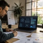 Consultant SEO expert en Claude travaillant sur un workflow dédié au référencement naturel