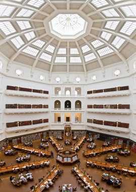 La bibliothèque d'état du Victoria, Australie