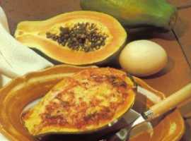 Gratin de papaye ou de fruits exotiques