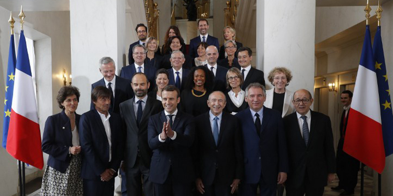 Les ministres du gouvernement Edouard Philippe