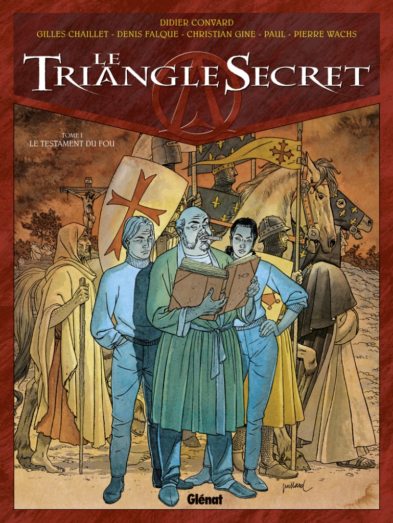Les différents tomes de la BD Triangle secret